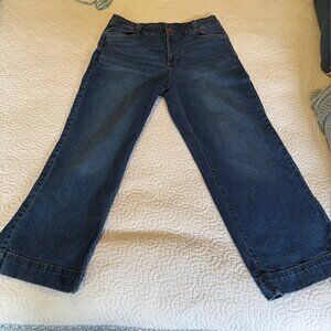 Talbots Classic Jean Trouser-Slash front pockets-wide leg-Size 14- NWOT
